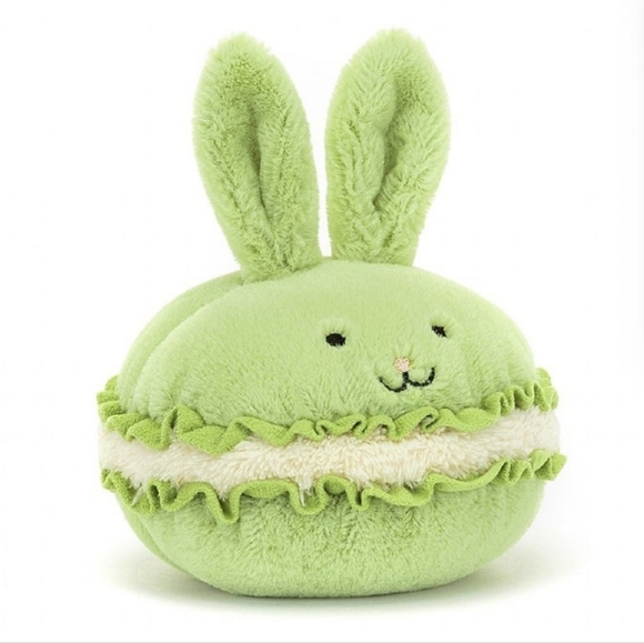 Jellycat Dainty Dessert Bunny Macaron 5x5" Soft & Plush BNWT Authentic - Picture 1 of 4